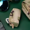 Green Camo Camouflage Print Pencil Case Bag Pen Holder Pouch School Office Marker Desk Organizer Stationery Storage For Kids, Students 122268