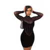 Women's Swimwear Beach Dress Women 2024 Swim Cover Up For Sexy Mesh Long Sleeve Slim Fit Solid Spandex Covered Summer Fashion Bathroom