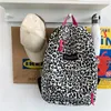 Borse 2021 Zaino sportivo con stampa mucca Borse da scuola unisex con stampa leopardata Ragazze adolescenti Borse alla moda classiche inglesi bianche Borsa per libri universitari