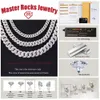 Master Rocks Hip Hop Sieraden 10mm Cubaanse Link Chain 925 Zilver Iced Out Vvs Moissanite Cubaanse ketting