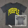 Luxury Men's T-shirt Purple Shirt Brand Name Punk T-shirt Designer T-shirt Fashion Round Neck Short Sleeve Letter Pattern Cotton Breathable Casual Summer Magli 539