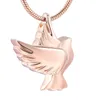 Chaînes Crémation Urne Collier Pendentif Pour Cendres Souvenir Mémorial Paix Pigeon