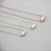 2024 Designer Kendras Scotts Neclace Jewelry Instagram Simple Oval White Shell Pendant Korte kettinghalskraagketting