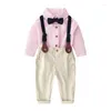 Kleidung Sets Batch Baby Herbst Anzug Kinder Langarm Hemd Hosenträger Hosen Zweiteilige Set Kleid Generation Haar