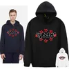 Men's Hoodies Sweatshirts Sp5der Loose Teen Couple Pullover with Velvet Hooded Casual Instagram Sweater