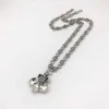 2024 Designer Brand Croce Ch Collana per le donne Chromes Alta barca Ancoraggio Fiore Ciondolo Catena placcata argento Mens Maglione Cuore Uomo Classico Gioielli Neckch CT09