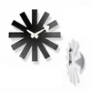Настенные часы, модные часы Nordicasterisk, простые деревянные конфеты, креативный дизайн шпинделя, бесшумные для гостиной/спальни/офиса