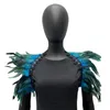 Swarves Style Châle Soft Feather Shrug With Adjustable Lace Decor for Cosplay Party Stage Performance Elegant Bauve Dancer