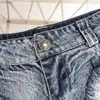 Shorts femininos qisin 2023 novas mulheres sexy cintura baixa buraco borla denim shorts jeans tanga curto femininol240119