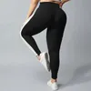 LU Plus Size Naked Yoga Pants No Embarrassing Line High waist Legging Lift Hip Elastic Fitness Exercise Cropped Pants