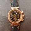 Stora kvalitetsmän designer armbandsur trycker klockband med låda aaa manliga kvartsklockor nr451
