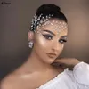 Argent fantaisie strass front mariage coiffes brillant cristal cheveux accessoires mariée cheveux vigne bandeau CL3226