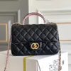 Xiangfeng Mini poignée en cuir véritable pour femmes, petit rabat en peau de mouton, sac de poignet bicolore, sac à main à bandoulière unique 80% de réduction sur les points de vente slae