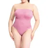 Body bez ramiączek dla kobiet bez szwu szwu szwu Shapewear Thong Shaper z wyjmowanymi paskami