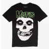 Damen T-Shirt MISFITS T-Shirt Y2K Damen Harajuku Gothic Hip Hop Grafikdruck Baumwolle Rundhals Übergroßes T-Shirt Neu Kurzarm Topsephemeralew