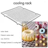 Bakeware Tools Rectangular Cake Cooling Rack Set of 2 Baking Wire rostfritt stål Grill Steam