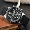 Ferrar WIST STARTES DO MEN MENS Watches Sześć igieł Wszystkie tarcze Work Kwarc Watch Wysokiej jakości najlepsza luksusowa marka chronograph Guma Guma