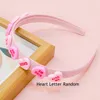 1PC Valentine's Day Headbands for Girls Korean Love Heart Hairband Glitter Headbands Headwear Girls Kids Hair Accessories 240119