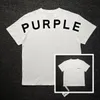 T-shirt de luxe pour hommes Chemise violette Nom de marque T-shirt punk T-shirt de créateur Mode col rond Manches courtes motif lettre Coton Respirant décontracté été magliette