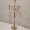 60cm to 120cm)5pcs/10pcs) 100cm tall)5 Head Gold Candle Holder Metal Candelabras Candlestick Holder For Weddings Table Centerpieces Decoration