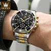 OLEVS 2870 OEM luxe hommes montres sport chronographe étanche analogique Date Quartz hommes montre-bracelet