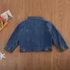 Jackets CitgeeFashion Girls Jeans Jacket Long Sleeve Demin Pocket Coat Children Kids Warm 1-6Y