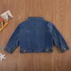 Ceketler Citgeefashion Girls Jeans Ceket Uzun Kollu Demin Cep Katlı Çocuklar Çocuklar Sıcak 1-6y