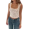 Women's Tanks Women Mesh Lace Long Sleeve Top See Through Floral Embroidery Tee Shirt Sheer Blouse