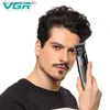 Barbeadores elétricos VGR sem fio aparador de cabelo profissional para homens aparador de barba USB barbeador elétrico cortador de cabelo borda navalha máquina de corte de cabelo q240119