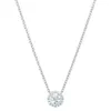 Swarovskis Necklace Designer Women Original Quality Pendant Silver Angel Wheel Swan Element Crystal Single Diamond Collarbone Chain