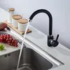 Kitchen Faucets Tesatisfied Faucet 360 Degree Rotatable Solid Zinc Alloy Mixer Cold And Tap Single Hole Water