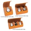 Watch Boxes Vintage PU Roll Case Leather Storage Box Stylish Container Display Material For Travel