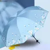 Зонты, зонтик с ромашкой, большой женский солнечный зонт, солнцезащитный зонт двойного назначения, солнцезащитный крем, защита от ультрафиолета, складной ультра