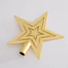 Decorative Flowers 30PCS Star Hanging Holiday Crafts 5-Pointed Decoration Pendant Pentagram Garland Parts