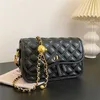 Yeni kadın zinciri zarif Lingge metal top omuz ve çok yönlü crossbody 1698