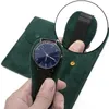 Storage Bags Flannelette Snap Watch Bag Anti-dust Solid Color Portable Lovers Travel Case