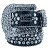 New Fashionmen Women BB Simon Belt Luxury Designer Belt Retro Needle Buckle Buckle 20 Color Crystal Diamond B I B I