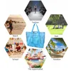 Sacs 8 poches Sac de plage d'été pour serviettes Mesh Sac à main de voyage durable