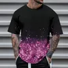 Men's T Shirts 2024 Fashion Short Sleeve Round Neck Shiny Gradient Printed Top Blouse Official Store Jujutsu Kaisen Graphic