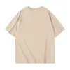 T-shirt da uomo 400 g/m² T-shirt oversize pesante di alta qualità per uomo T-shirt a maniche corte in cotone Tinta unita Tendenza per il tempo libero Streetwear