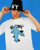 Homens camisetas Y2K Camiseta Harajuku Hip Hop Cartoon Gráfico Impressão Oversized Camisa de Manga Curta Homens Mulheres Moda Casual Gótico Tops Streetwearephemeralew