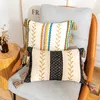 Подушка Марокко тафтинговый чехол с кисточкой 30x50/45x45 см богемная хлопковая вышивка украшение дома наволочка для дивана, кресла, автомобиля