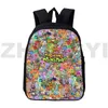 Sacs 3D jeu vidéo My Singing Monsters Backpack Men Men d'ordinateur portable Sac de voyage 12/16 pouces Anime Back Pack pour les étudiants de garçons