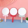 2 pièces miroirs 1pc miroir de vanité rond poignée créative miroir miroir de beauté poignée miroir maquillage miroir de poche miroir à poignée ronde