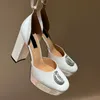 Yüksek platform topuklu sandallar yeni kristal koyun derisi süper yüksek sandalet pompaları rhinestone alfabesi kadınlar akşam ayakkabıları topuklu 11.5cm tasarımcılar ayak bileği kayışı