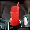 Drink Holder 1pc bil Franska pommes frites mat cup klass pp lagringslåda hink resor äter i den röda svarta zz droppleveransbilar Motorc Dh6zy