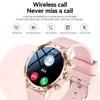 Smart Watches Lige 1,28 tum AMOLED SCREEN SMART Watch for Women Wireless Call Connect Phone Health Monitor Waterproof Sport Ladies Smartwatch