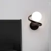 Duvar lambası LED Oturma Odası Arka Plan E27 Modern Merdiven Sconce Yatak Odası Başucu Cam Işık