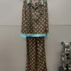 Męska odzież snu Kobiety Pajama ustawia lekkie luksusowe klasyczne jedwabne ubranie domowe American Trend Pełny liter