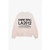 24SS annie Women's Hoodies new minority AB letter Sweatshirts printing brushed round neck women's loose plush sweater